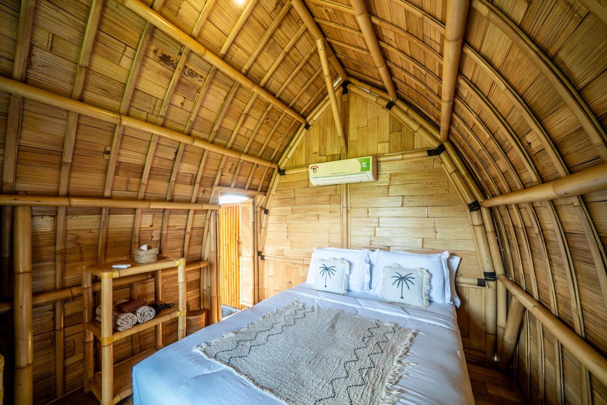 Tegal Bamboo Cottages & Private Hot Spring Baturaja  Exterior photo